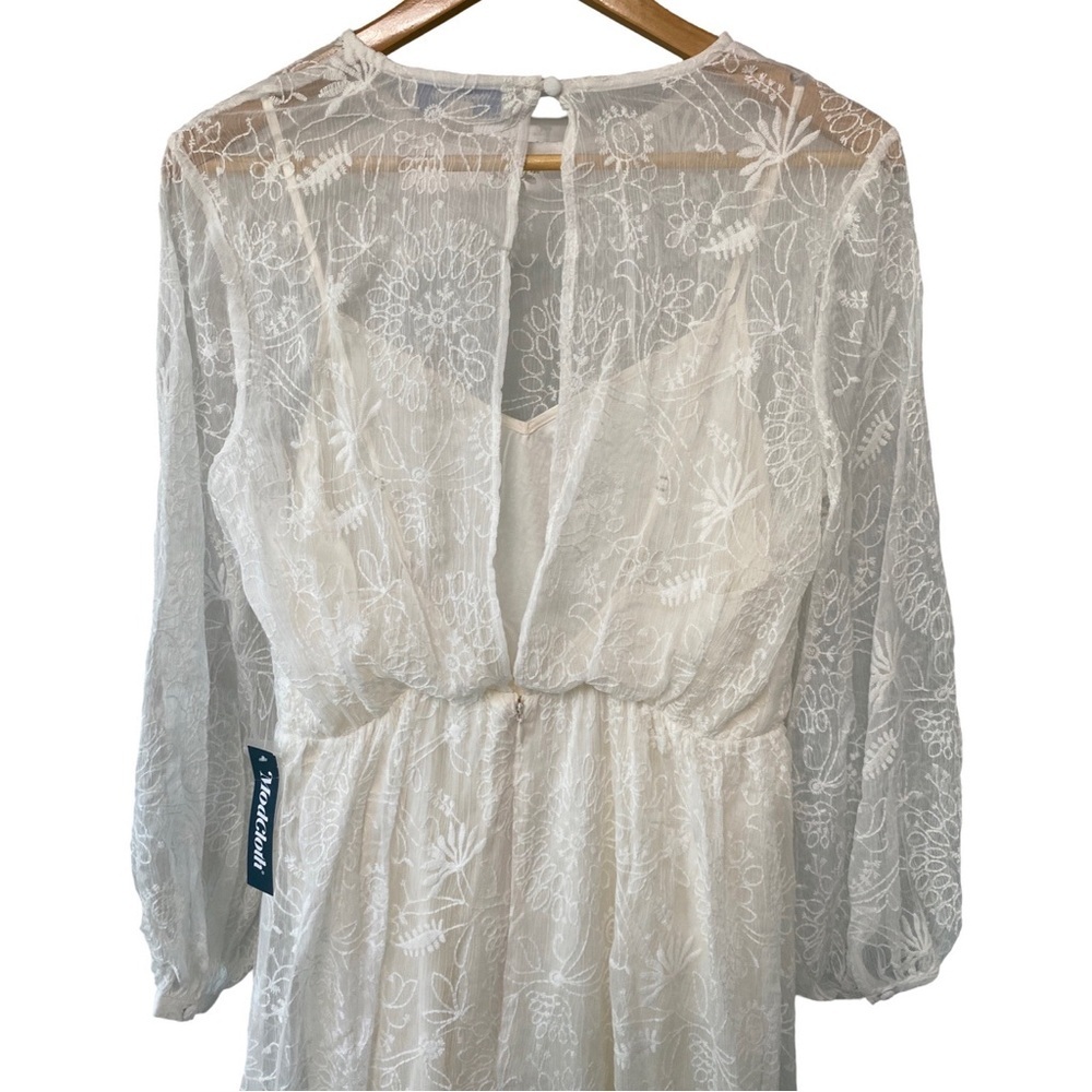 ModCloth Just the Beginning Boho Maxi Wedding Embroidered Dress Size 1X NWT - Picture 10 of 15